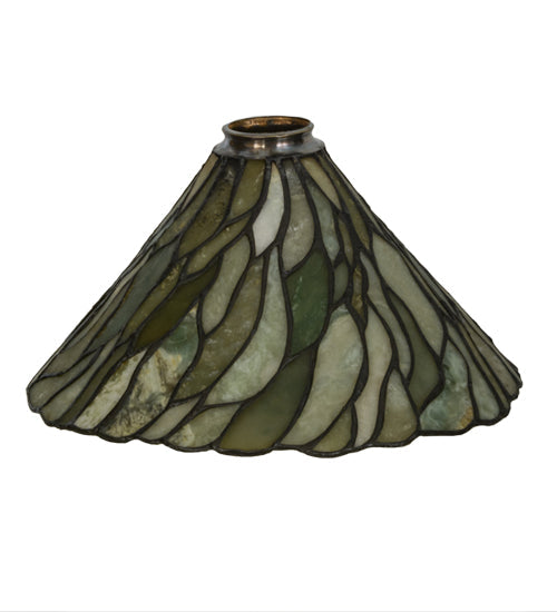 Meyda Lighting Willow 12" Green Jadestone Shade