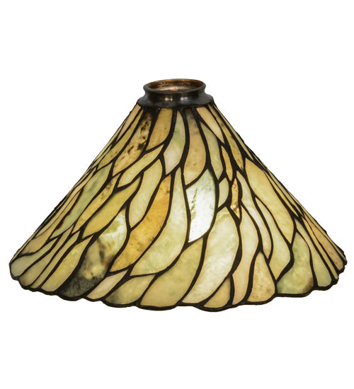 Meyda Lighting Willow 12" Green Jadestone Shade