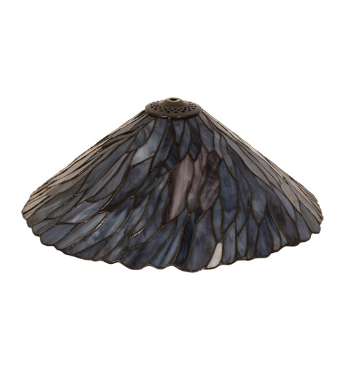 Meyda Lighting Willow 16" Blue & Violet Jadestone Shade
