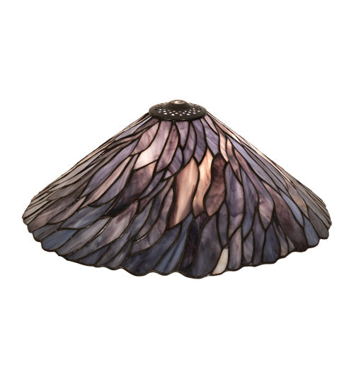 Meyda Lighting Willow 16" Blue & Violet Jadestone Shade