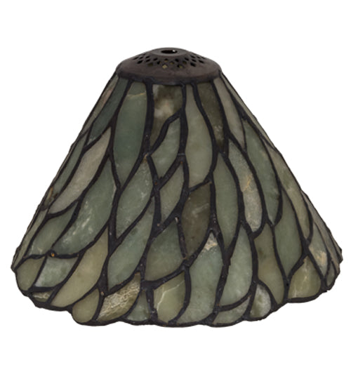 Meyda Lighting Willow 8" Beige & Green Jadestone Shade