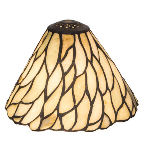 Meyda Lighting Willow 8" Beige & Green Jadestone Shade