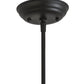 Meyda Lighting Willow 8" Black Mini Pendant Light With Green & Beige Jadestone Shade