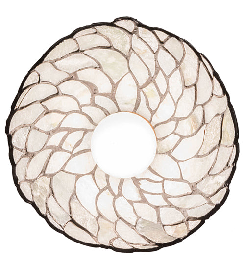 Meyda Lighting Willow 8" Craftsman Brown Mini Pendant Light With Green & Beige Jadestone Shade