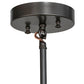 Meyda Lighting Willow 8" Craftsman Brown Mini Pendant Light With Green & Beige Jadestone Shade