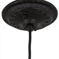 Meyda Lighting Willow 8" Textured Black Mini Pendant Light With Green & Beige Jadestone Shade