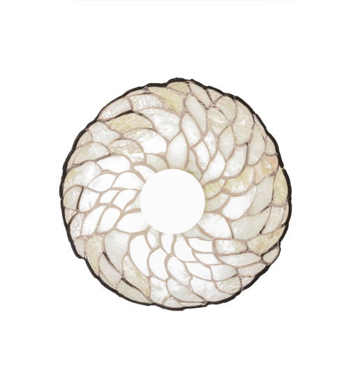 Meyda Lighting Willow 8" Textured Black Mini Pendant Light With Multi-Colored Jadestone Shade