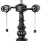 Meyda Lighting Willow Branch 25" 2-Light Mahogany Bronze "S" Cluster Table Lamp Base