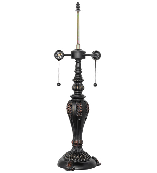 Meyda Lighting Willow Branch 25" 2-Light Mahogany Bronze "S" Cluster Table Lamp Base