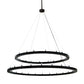 Meyda Lighting Willowbend 120" 36-Light Textured Black Loxley Pendant Light