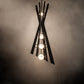 Meyda Lighting Willowbend 54" 12-Light Textured Black Exes Pendant Light With White Statuario Idalight Shade