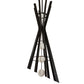 Meyda Lighting Willowbend 54" 12-Light Textured Black Exes Pendant Light With White Statuario Idalight Shade