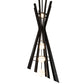 Meyda Lighting Willowbend 54" 12-Light Textured Black Exes Pendant Light With White Statuario Idalight Shade