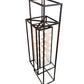 Meyda Lighting Willowbend 59" 20-Light Black Textured Kitzi Pendant Light With Rainstone Idalight Shade