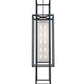 Meyda Lighting Willowbend 59" 20-Light Black Textured Kitzi Pendant Light With Rainstone Idalight Shade
