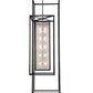 Meyda Lighting Willowbend 59" 20-Light Black Textured Kitzi Pendant Light With Rainstone Idalight Shade
