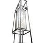 Meyda Lighting Willowbend 59" 20-Light Black Textured Kitzi Pendant Light With Rainstone Idalight Shade