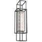 Meyda Lighting Willowbend 59" 20-Light Black Textured Kitzi Pendant Light With Rainstone Idalight Shade
