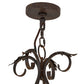 Meyda Lighting Windsor 54" 18-Light Cajun Spice Chandelier With Amber Faux Candlelight