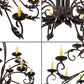 Meyda Lighting Windsor 56" 18-Light Antiquity Chandelier With Ivory Faux Candlelight