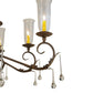 Meyda Lighting Windsor 62" 14-Light Classic Rust Chandelier With Clear Hurricane Shade Glass