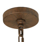 Meyda Lighting Windsor 62" 14-Light Classic Rust Chandelier With Clear Hurricane Shade Glass