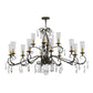 Meyda Lighting Windsor 62" 14-Light French Bronze Chandelier With Clear Shade Glass
