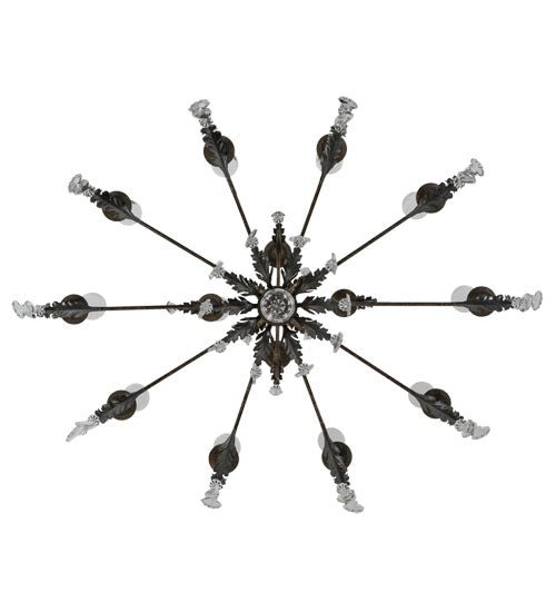 Meyda Lighting Windsor 62" 14-Light French Bronze Chandelier With Clear Shade Glass
