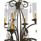 Meyda Lighting Windsor 62" 14-Light French Bronze Chandelier With Clear Shade Glass