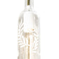 Meyda Lighting Wine Bottle 3" Matte White Mini Pendant Light With White & Clear Shade Glass