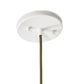 Meyda Lighting Wine Bottle 3" Matte White Mini Pendant Light With White & Clear Shade Glass