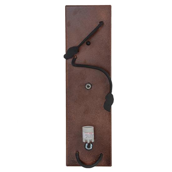 Meyda Lighting Wine Bottle 4" Copper Metallic/Black Cherry Wall Sconce