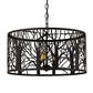 Meyda Lighting Winter Maple 20" 3-Light Oil Rubbed Bronze Pendant Light