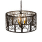 Meyda Lighting Winter Maple 20" 3-Light Oil Rubbed Bronze Pendant Light