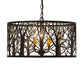Meyda Lighting Winter Maple 20" 3-Light Oil Rubbed Bronze Pendant Light