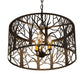 Meyda Lighting Winter Maple 20" 3-Light Oil Rubbed Bronze Pendant Light