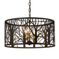 Meyda Lighting Winter Maple 20" 3-Light Oil Rubbed Bronze Pendant Light
