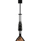 Meyda Lighting Winter Pine 12" Textured Black Tall Pines Wall Sconce With Silver Mica Shade Glass