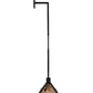 Meyda Lighting Winter Pine 12" Textured Black Tall Pines Wall Sconce With Silver Mica Shade Glass