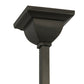 Meyda Lighting Winter Pine 13" Craftsman Brown Mini Pendant Light With Beige Iridescent Shade Glass