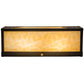 Meyda Lighting Winter Pine 16" 2-Light Craftsman Brown Wall Sconce With Beige Art Shade Glass