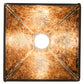 Meyda Lighting Winter Pine 16" Timeless Bronze Tall Pines Pendant Light With Amber Mica Shade Glass