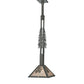 Meyda Lighting Winter Pine 16" Timeless Bronze Tall Pines Pendant Light With Silver Mica Shade Glass