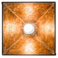 Meyda Lighting Winter Pine 17" Oil Rubbed Bronze Pendant Light With Amber Mica Shade Glass