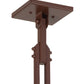 Meyda Lighting Winter Pine 17" Rust Tall Pines Pendant Light With Beige Iridescent Shade Glass