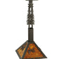 Meyda Lighting Winter Pine 17"W x 26"H Timeless Bronze Tall Pines Pendant Light With Amber Mica Shade Glass