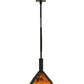 Meyda Lighting Winter Pine 17"W x 39"H Timeless Bronze Tall Pines Pendant Light With Amber Mica Shade Glass