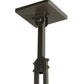 Meyda Lighting Winter Pine 17"W x 39"H Timeless Bronze Tall Pines Pendant Light With Amber Mica Shade Glass