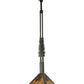 Meyda Lighting Winter Pine 17"W x 49"H Timeless Bronze Tall Pines Pendant Light With Amber Mica Shade Glass