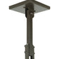 Meyda Lighting Winter Pine 17"W x 49"H Timeless Bronze Tall Pines Pendant Light With Amber Mica Shade Glass